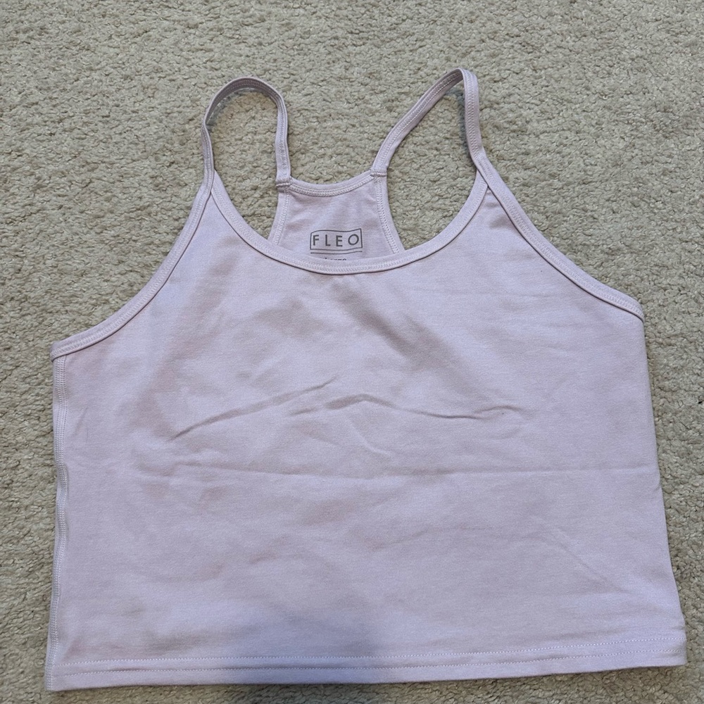 Fleo Women's Soft Pink Tank Top